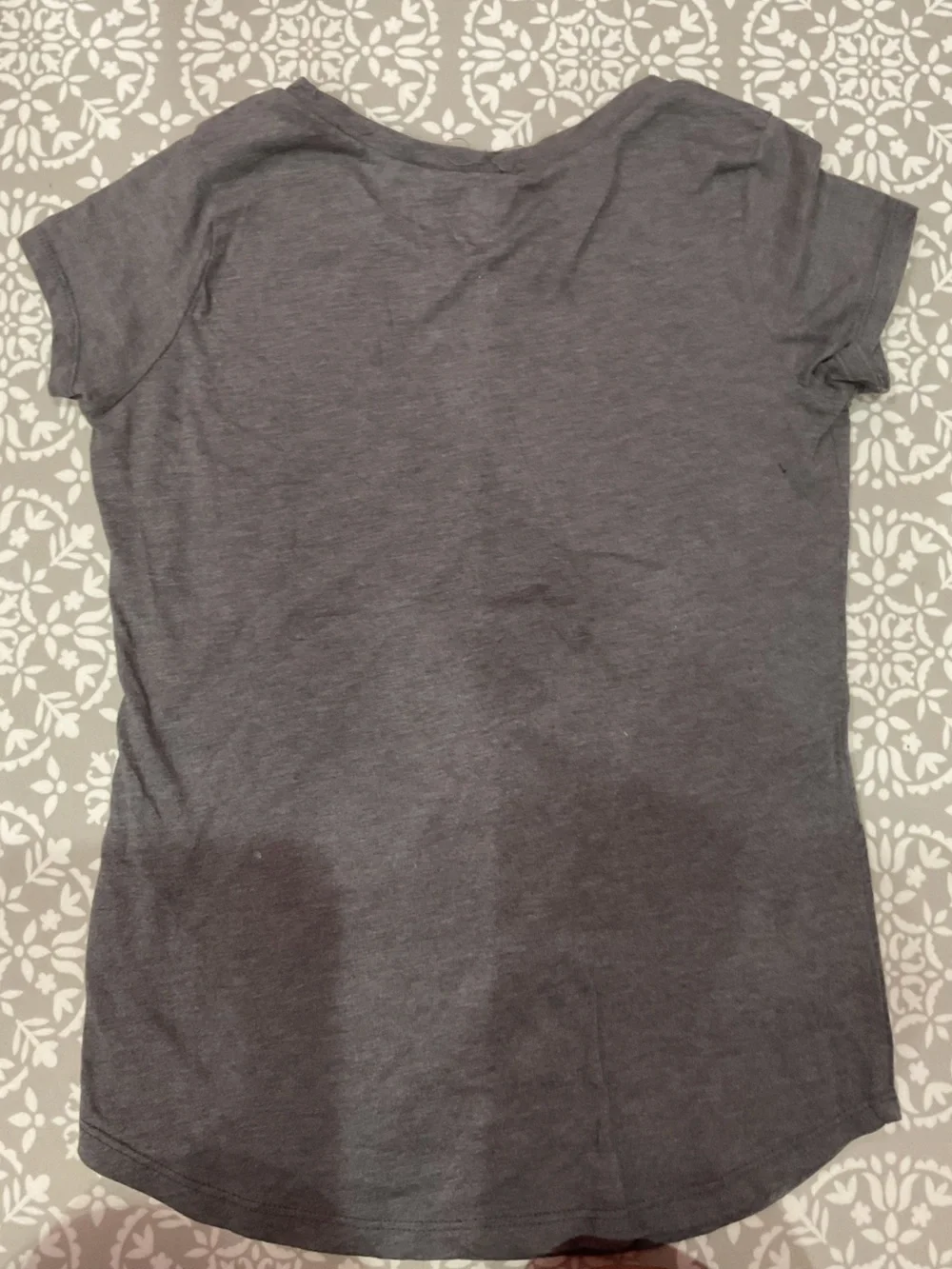 Old Navy Girls Gray Graphic T-Shirt Size L (10/12)